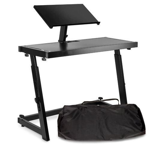 Support DJ Mobile Ibiza DS20 de qualité professionnelle - pour tables de mixage, platines, contrôleurs, PC - sac de transport