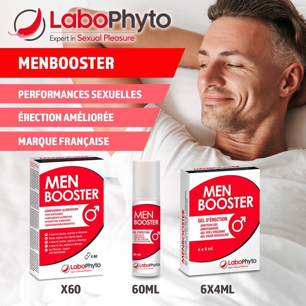 Menbooster Gel D'�rection (60ml)-Stimulants Sexuels-Labophyto - 2