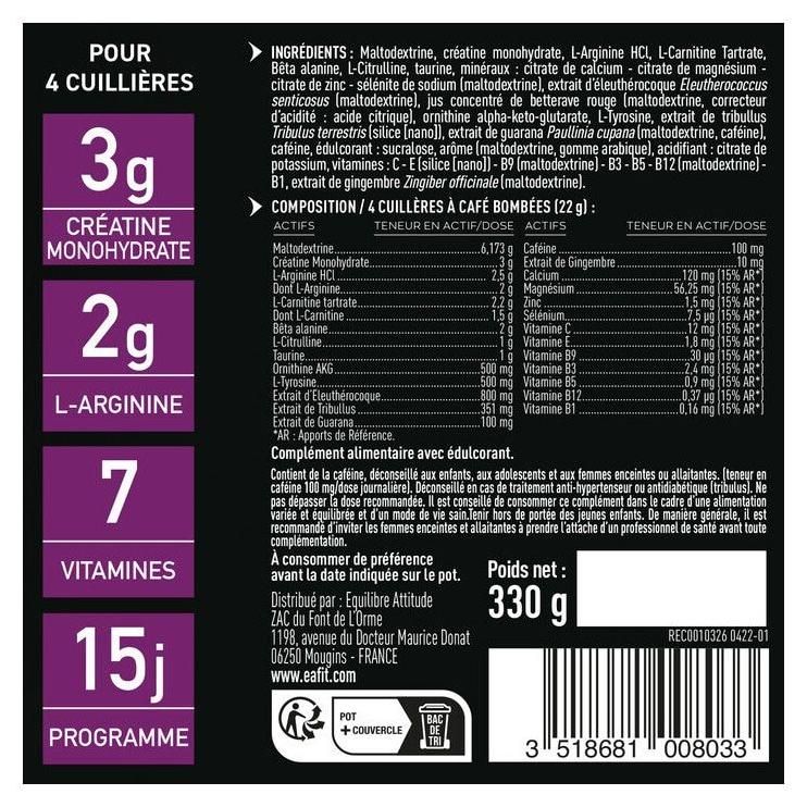 Pure Pre-Workout (330g)-Fruits Rouges-Preworkout-Eafit - 2