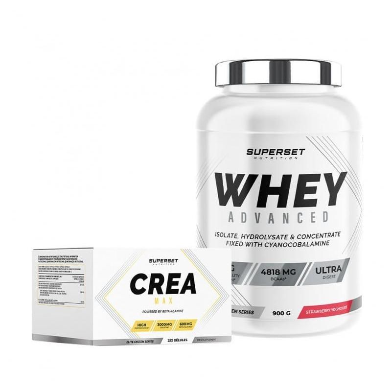 Programme Prise De Muscle Sec Avanc - 100% Whey Proteine Advanced 900g Fra...