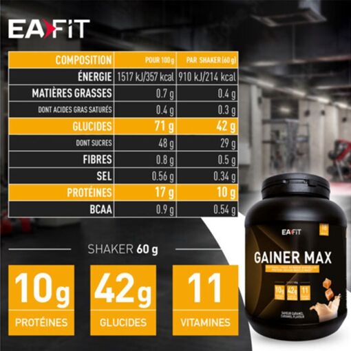 Gainer Max (1,1kg)-Caramel-Gainers-Eafit - 2