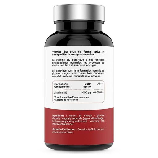 Vitamine B12 (120 Caps)-Vitamines B-Novoma - 2