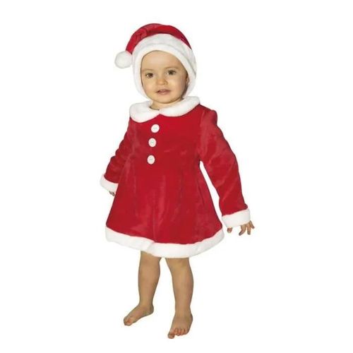 Costume Mère Noël - Enfant - 1/2 Ans Robe, Bonnet