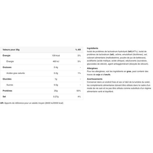 Iso-100 Hydrolyzed (932g)-Fraise-Whey Hydrolys�e-Dymatize - 2