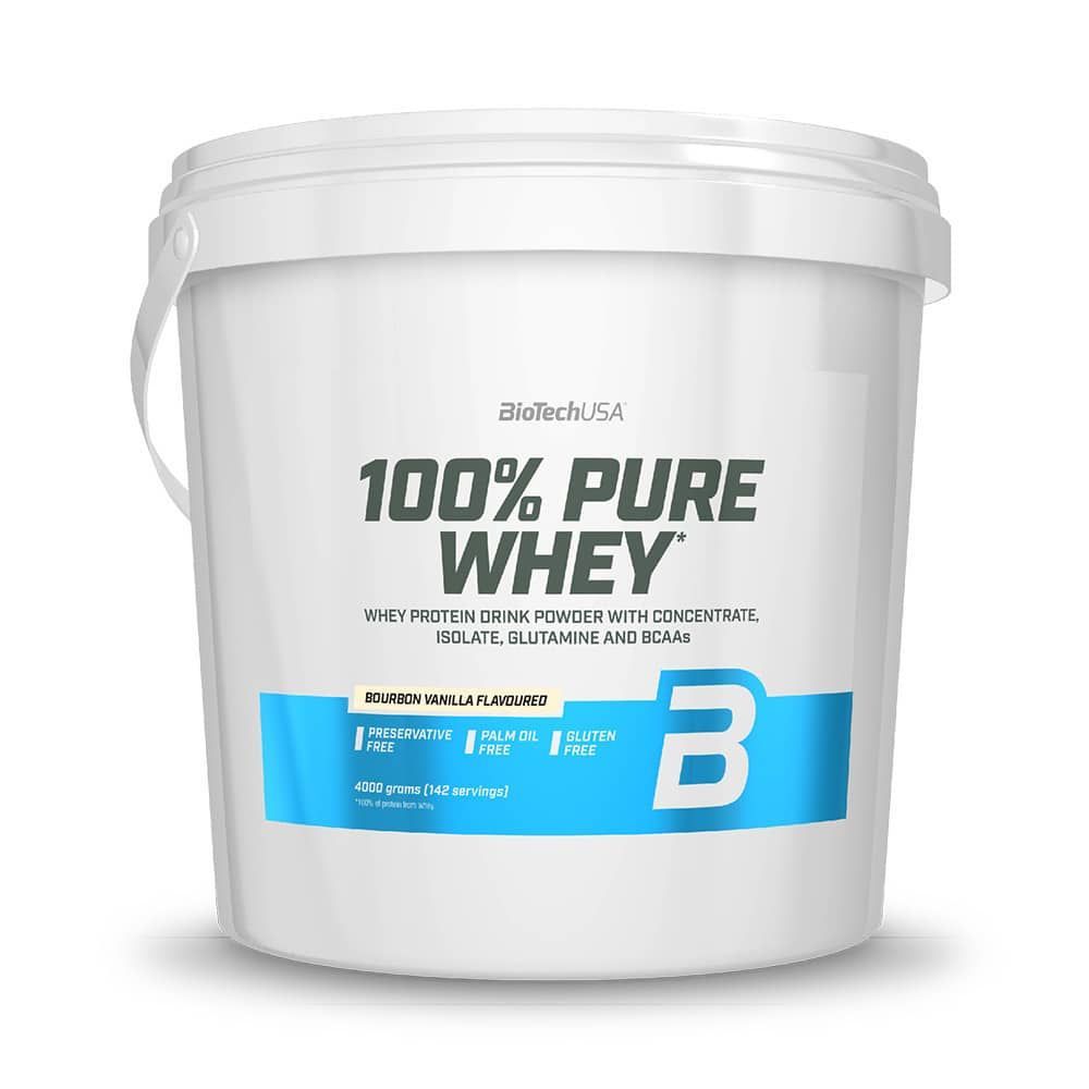 100% Pure Whey (4kg)-Vanille-Whey Prot�ine-Biotech Usa