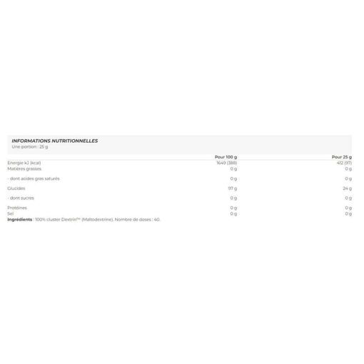Cyclic Dextrin (1kg)-Pr�parations Energ�tiques-Biotech Usa - 2