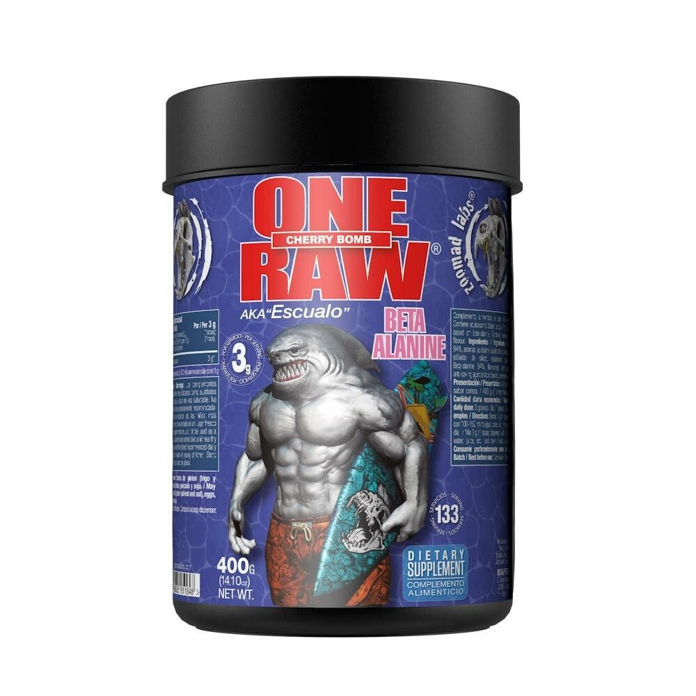 One Raw Beta Alanine (400g)-Cerise-B�ta-Alanine-Zoomad Labs