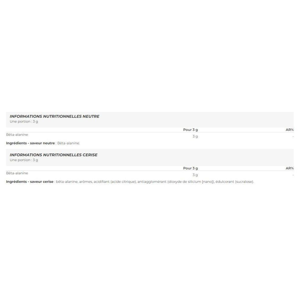One Raw Beta Alanine (400g)-Cerise-B�ta-Alanine-Zoomad Labs - 2