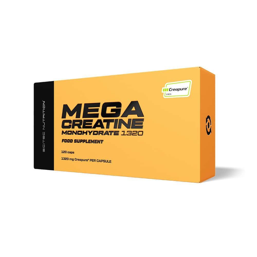 Mega Creatine Monohydrate 1320 (120 Caps)-Cr�atines-Scitec Nutrition