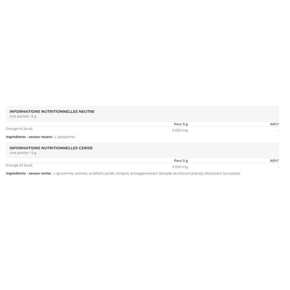 One Raw Glutamine (400g)-Cerise-Glutamine-Zoomad Labs - 2