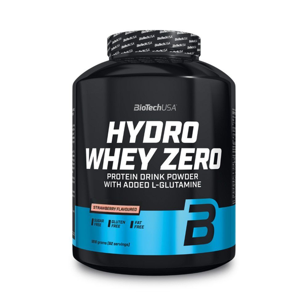 Hydro Whey Zero (1,8kg)-Fraise-Whey Hydrolys�e-Biotech Usa