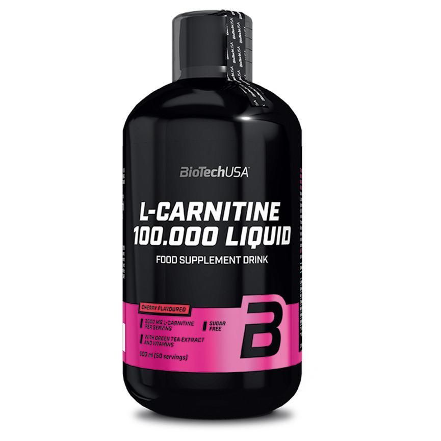 L-Carnitine 100.000 Liquide (500ml)-Cerise-L-Carnitine-Biotech Usa