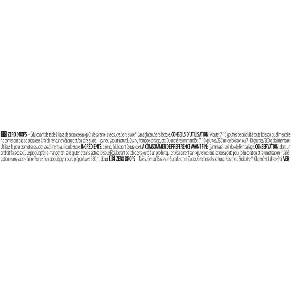 Zero Drops (50ml)-Caramel-Ar�mes Et �dulcorants-Biotech Usa - 2