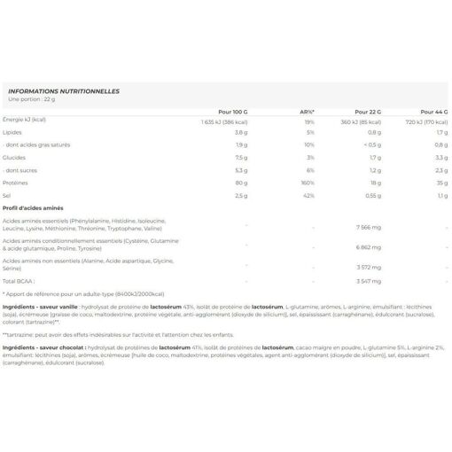 Hydro Whey Zero (453g)-Vanille-Whey Hydrolys�e-Biotech Usa - 2