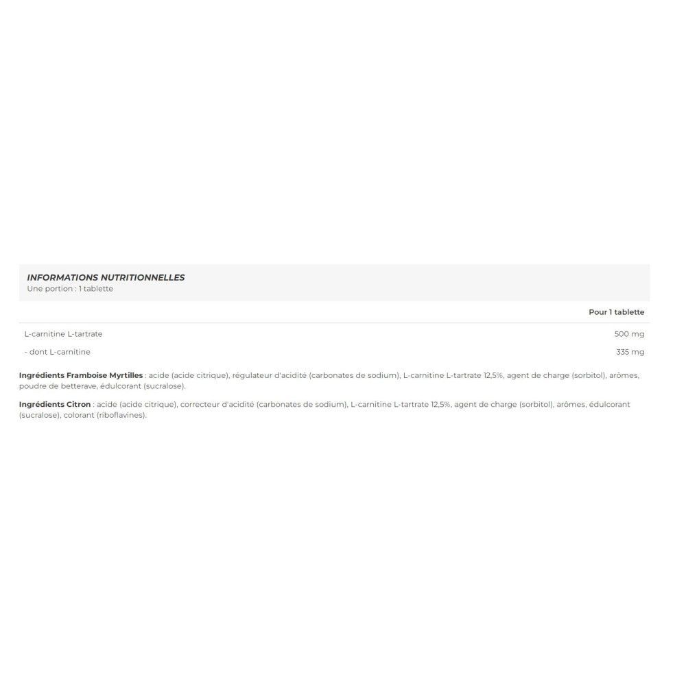L-Carnitine Effervescent (20 Tabs)-Framboise Myrtilles-L-Carnitine-Biotech ... - 2