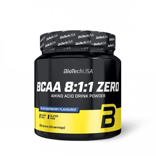 Bcaa 8:1:1 Zero (250g)-Blue Raspberry-Bcaa-Biotech Usa
