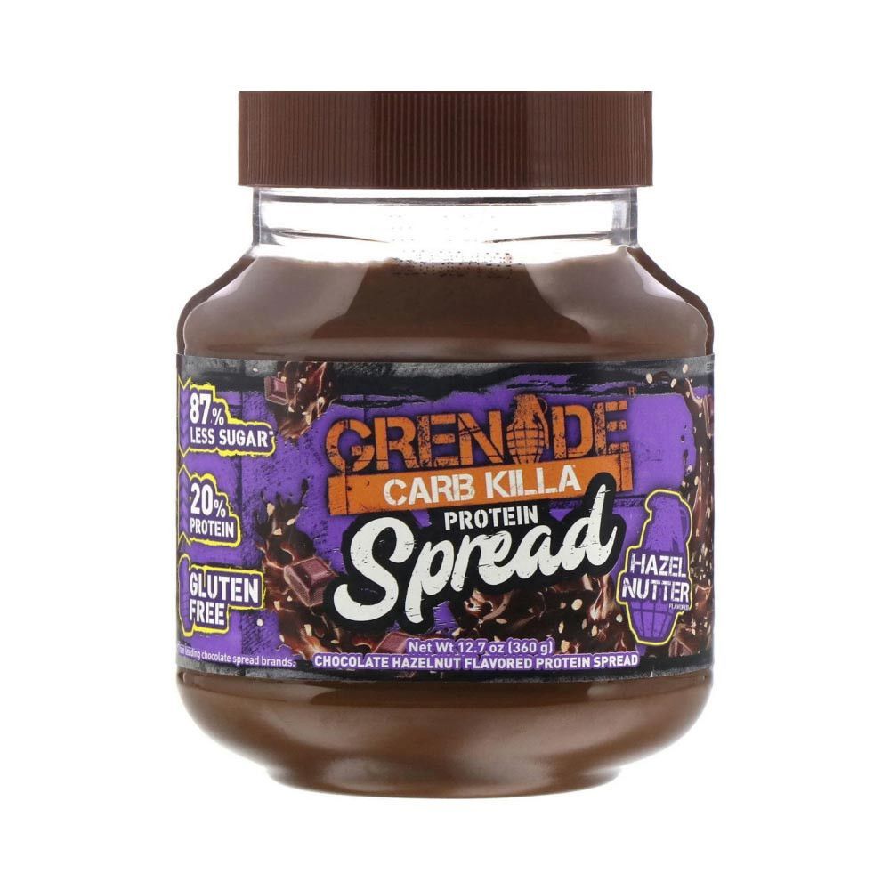 Carb Killa Spread (360g)-Chocolat Noisette-P�tes � Tartiner Prot�in�es-Gren...