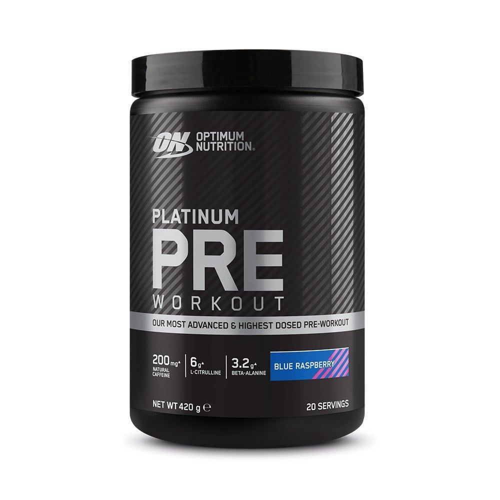 Platinum Pre Workout (420g)-Blue Raspberry-Preworkout-Optimum Nutrition