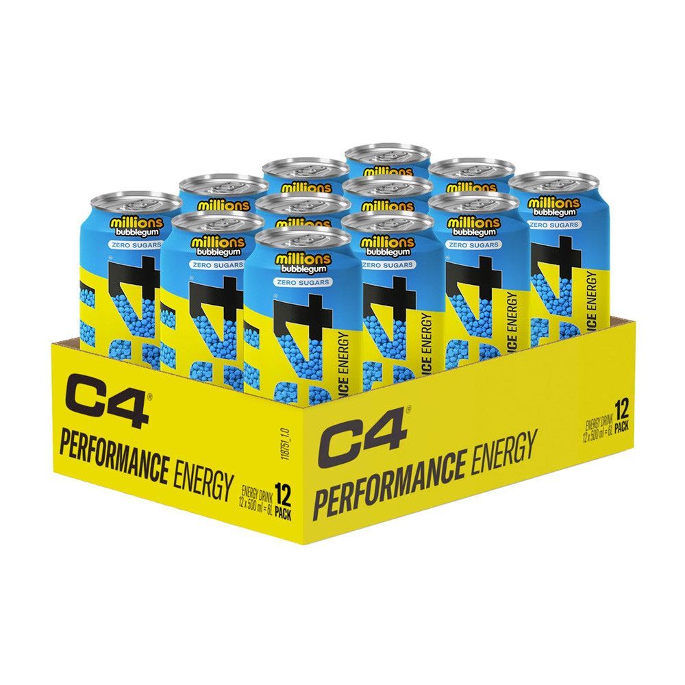 Pack C4 Energy Drink (12x500ml)-Millions Bubblegum-Boissons Énergétiques-Ce...