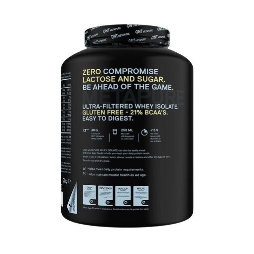 Metapure Whey Protein Isolate (2kg)-Vanille-Whey Isolate-Qnt - 3