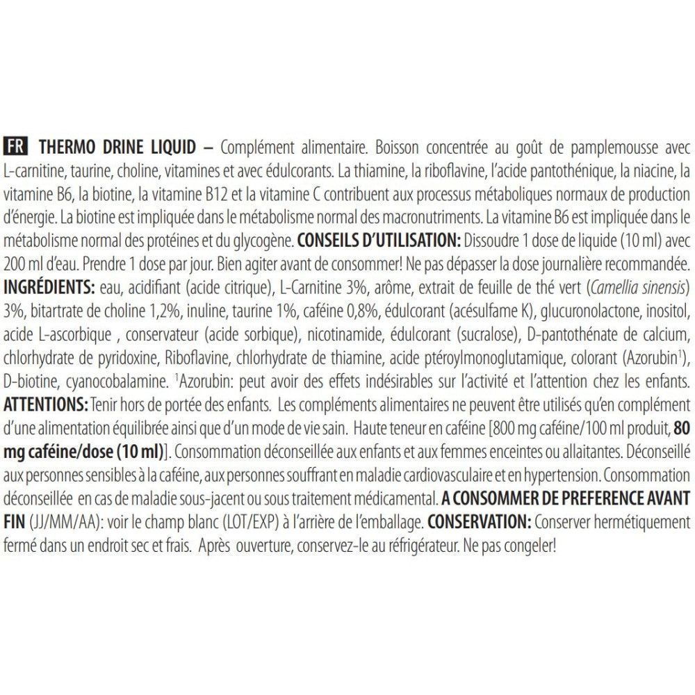 Thermo Drine Liquid (500ml)-Pamplemousse-Draineurs-Biotech Usa - 2