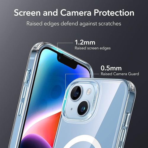Coque Silicone Transparente Compatible Magsafe + 2 Verres Trempes Pour Iphone 14 Plus Little Boutik©