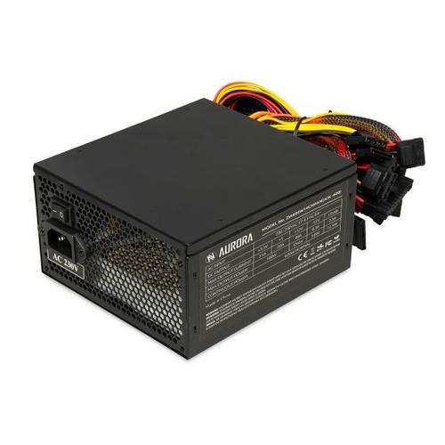 iBox AURORA 500W 14cm fan PSU GAMING (500?W), Alimentation PC, Blanc