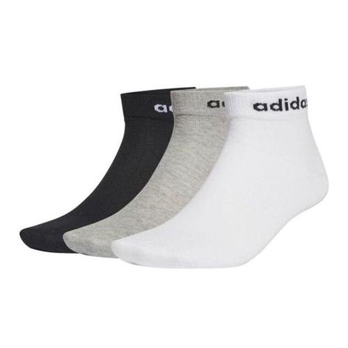 X3 Paires De Chaussettes Noir/Gris/Blanc Homme Adidas Ankle