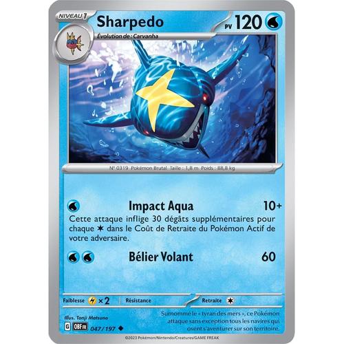 Sharpedo - 047/197 - Flammes Obsidiennes