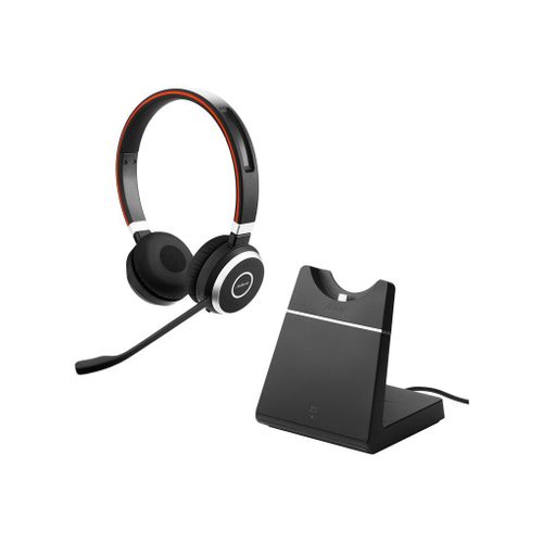 Jabra Evolve 65 MS stereo - Micro-casque - sur-oreille - Bluetooth - sans fil