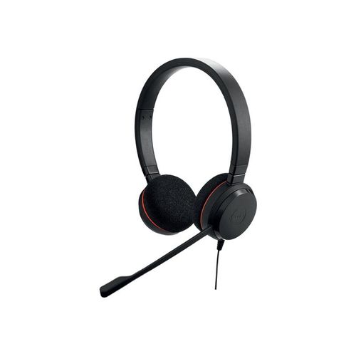 Jabra Evolve 20 UC stereo - Micro-casque - sur-oreille - filaire - USB-C - isolation acoustique