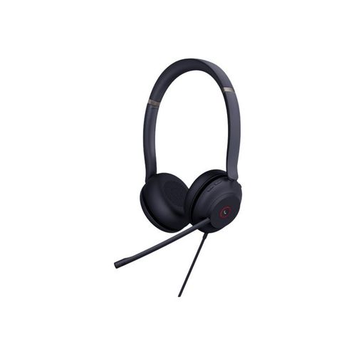 Yealink UH37 Dual - Micro-casque - sur-oreille - filaire - USB - isolation acoustique - noir - Certifié pour Microsoft Teams