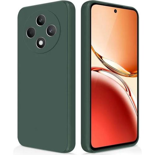 Coque Pour Oppo Reno 12f / 12fs - Housse Etui Tpu Silicone Protection Anti-Choc Vert Foncé