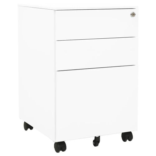 Classeur Mobile Blanc 39x45x60 Cm Acier