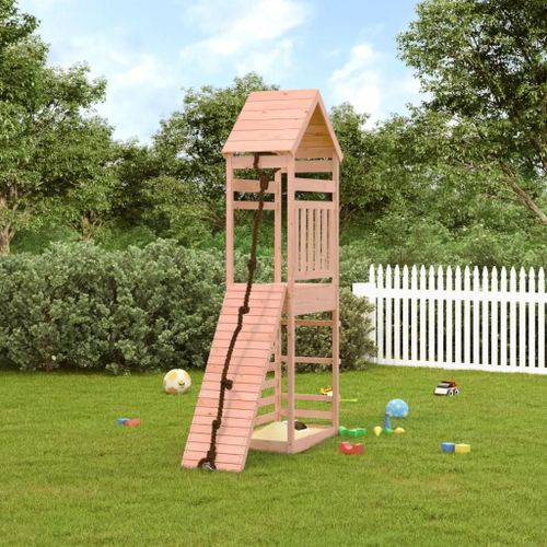 Maisonnette De Jeu Avec Mur D'escalade Bois Massif Douglas