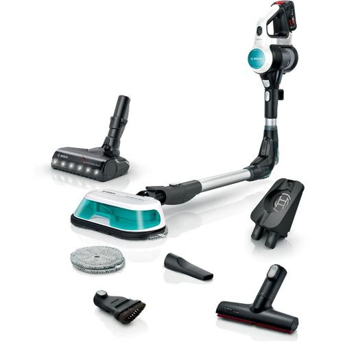 Aspirateur laveur rechargeable 2-en-1 Bosch Unlimited 7 ProHygienic BCS71HYG1 Aqua Blanc