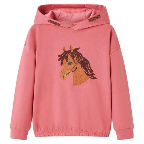 Sweat-Shirt À Capuche Pour Enfants Rose Ancien 116