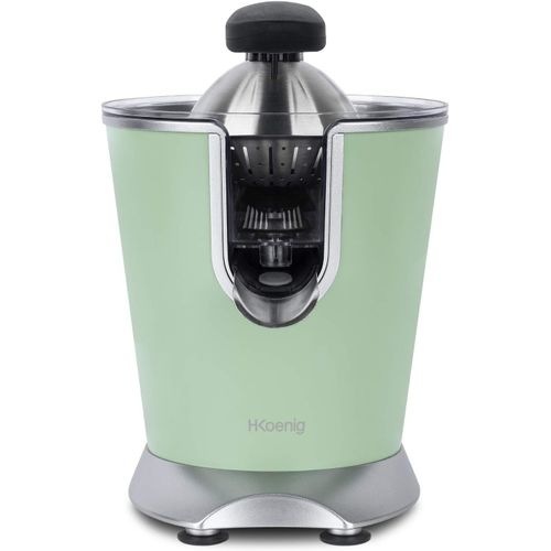 GOTHICANA BY EMPPresse Agrumes Electrique Levier Professionnel Inox Vert Pastel Agr88 Sans Bpa, Automatique, Puissant, Bec Anti-Gouttes, Compatible Lave-Vaisselle, 160W