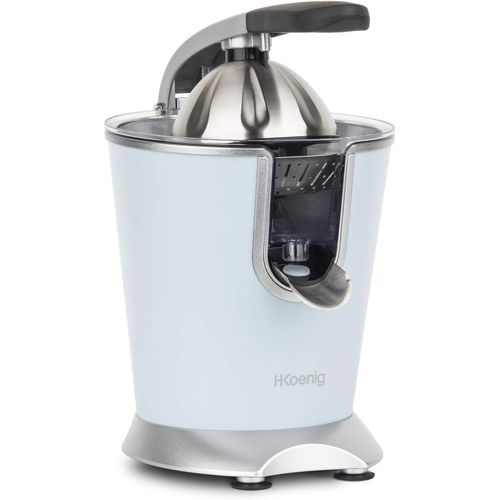 GOTHICANA BY EMPPresse Agrumes Electrique Levier Professionnel Inox Bleu Pastel Agr86, Puissant, Bec Anti-Gouttes, Compatible Lave-Vaisselle, 160W