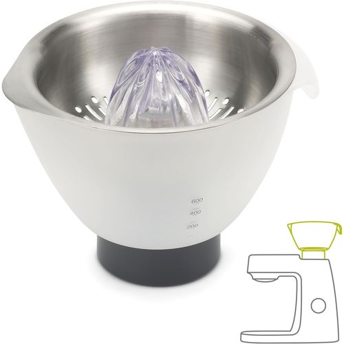 GOTHICANA BY EMPPresse Agrumes At312, Accessoire Pour Robot Pâtissier Multifonction Chef, Chef Xl, Capacité Bol 600 Ml