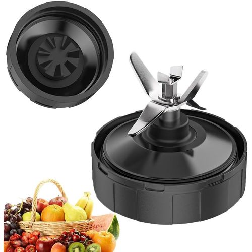 GOTHICANA BY EMPLame De Rechange Compatible Avec Mixeur Nutri Ninja 7 Ailettes, Pièces De Rechange, Bloc De Presse-Agrumes, Accessoires Pour Nutri Ninja Auto Iq Bl2012/Bl2013/Bl480/Bl480D/Bl481/Bl482