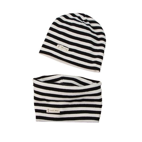 2 Pièces/Ensemble Enfants Chapeau Écharpe Ensemble Élastique Anti-Dérapant Garder Au Chaud Bonnet Cou Enveloppement Ensemble Épaissi Coupe-Vent Enfants Activité De Plein Air Casquette Cou Plus Chaud Se-Noir Blanc M
