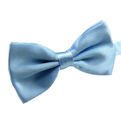 N?Ud Papillon De Couleur Unie, Facile À Porter, En Polyester, Réglable, Pré-Noué Pour Les Occasions Formelles-Cyan