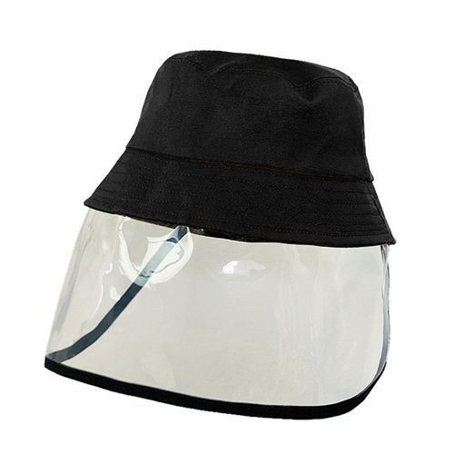 Visière Anti-Gouttelette Pour Enfants, Chapeau Seau, Couverture De Protection Du Visage, Casquette Solaire-Noir