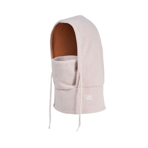 Ensemble Écharpe De Chapeau Pour Enfants, Couleur Unie, Cordon De Serrage, Couvre-Chef Chaud D'hiver, Doublure En Velours Épais, Écharpe De Chapeau Doux, Accessoires D'hiver-Beige