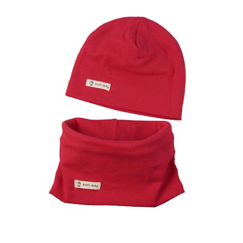 2 Pièces/Ensemble Enfants Chapeau Écharpe Ensemble Élastique Anti-Dérapant Garder Au Chaud Bonnet Cou Enveloppement Ensemble Épaissi Coupe-Vent Enfants Activité De Plein Air Casquette Cou Plus Chaud Se-Rouge M