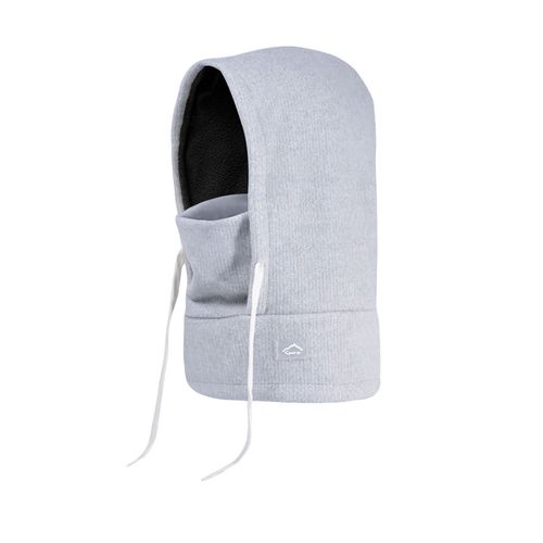 Ensemble Écharpe De Chapeau Pour Enfants, Couleur Unie, Cordon De Serrage, Couvre-Chef Chaud D'hiver, Doublure En Velours Épais, Écharpe De Chapeau Doux, Accessoires D'hiver-Gris