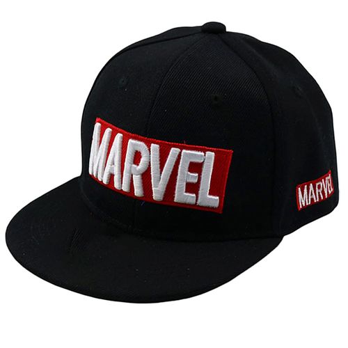 Casquette De Baseball Souple Brodée Marvel Pour Enfants, Chapeau Hip-Hop À La Mode, Automne-Noir