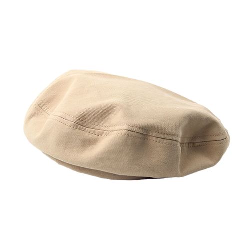 Béret De Couleur Unie Pour Femmes, Chapeau Plat Octogonal Élastique Chaud, Chapeau De Peintre D'artiste Rétro, Accessoires De Mode, Automne-Chameau
