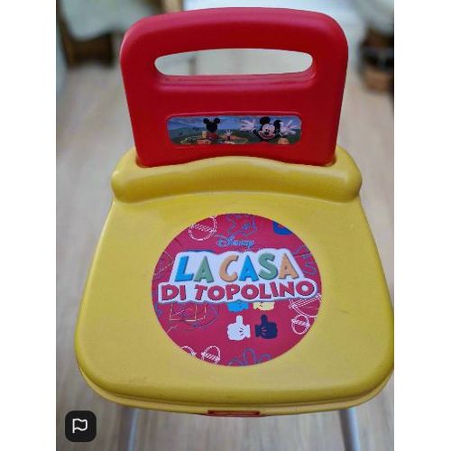 2-in-1 Kids¿ Chair & Toy Storage ¿ Red & Yellow with 14 Jumbo Building Blocks